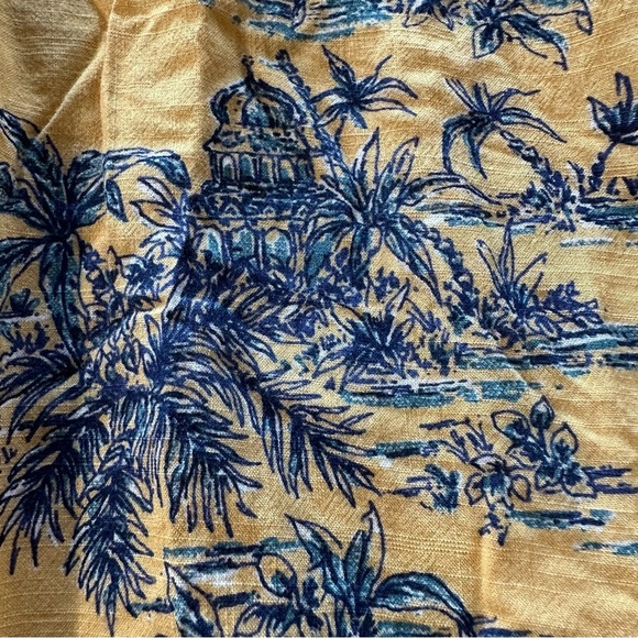 Patrons of Peace women's size small strapless yellow summer dress with 2 slits - Picture 5 of 5